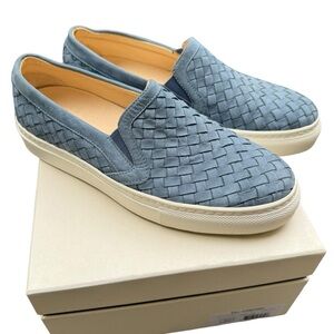 M. Gemi Cerchio Slip-on Nubuck Sneaker in Dusk Blue Size 36.5 EUC
